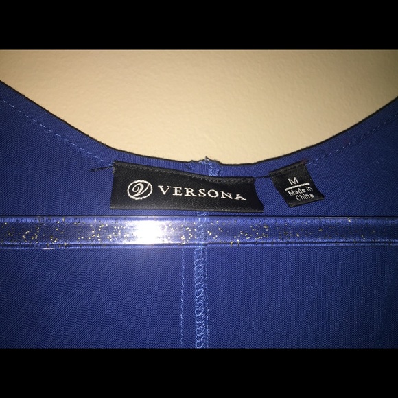 🛍☀️Versona Flowy Blue Hi-Lo Tunic Beach Top☀️ - Picture 4 of 6